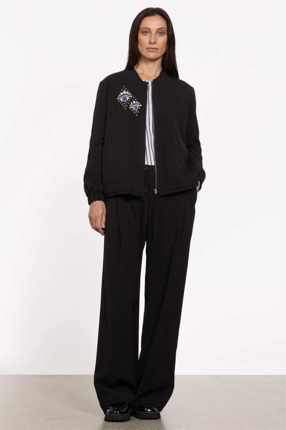 Simone Bomber Jacket in Black