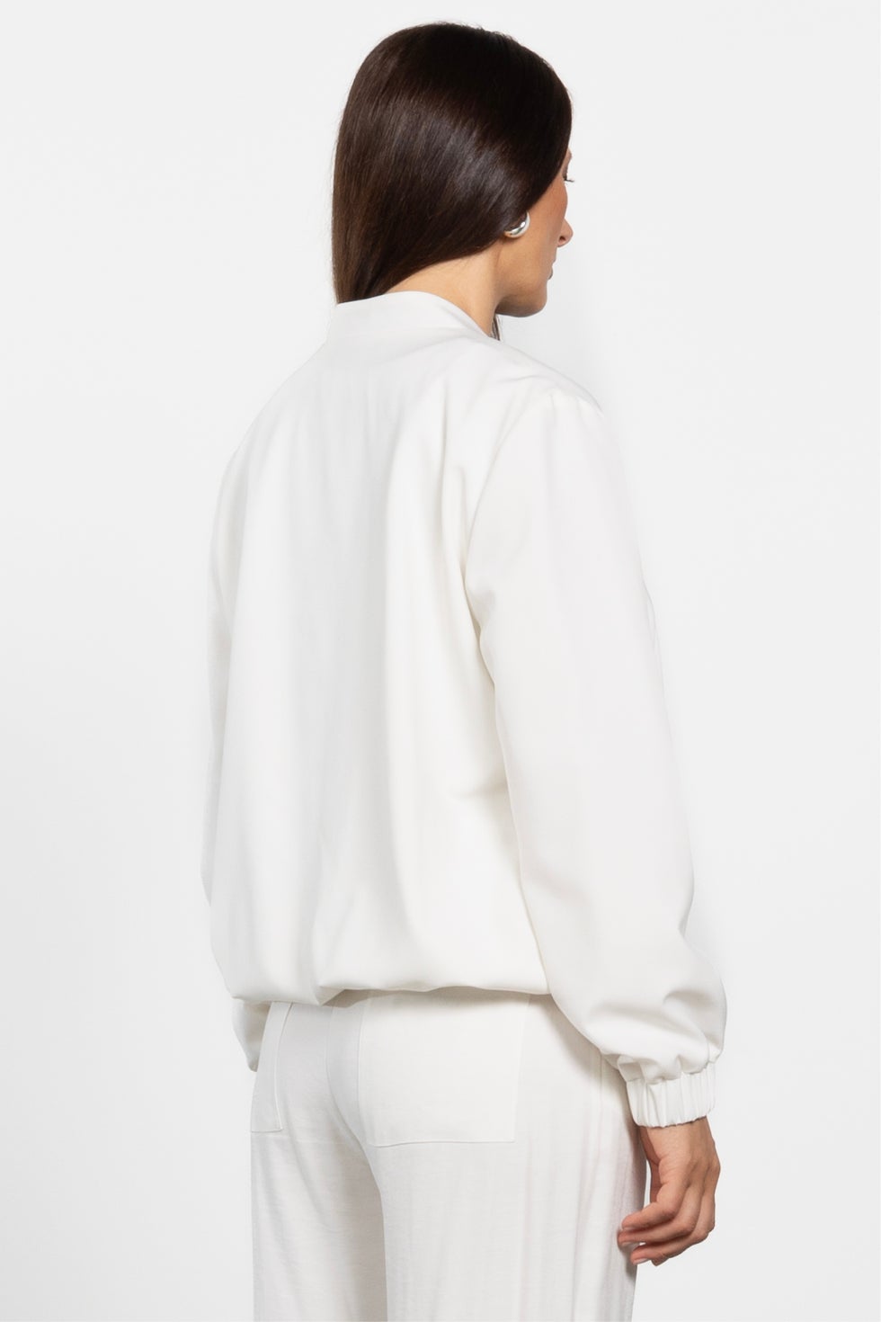 Simone Bomber Jacket in White