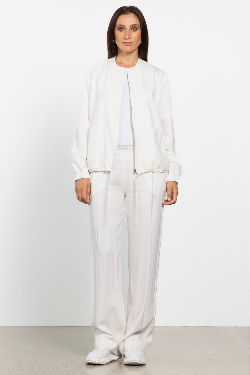 Simone Bomber Jacket in White