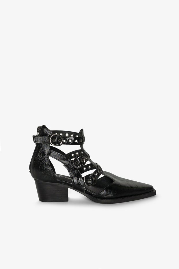 Skyler Cut Out Heel in Black