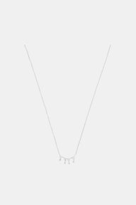 Small Gemstone Necklace in Metallic