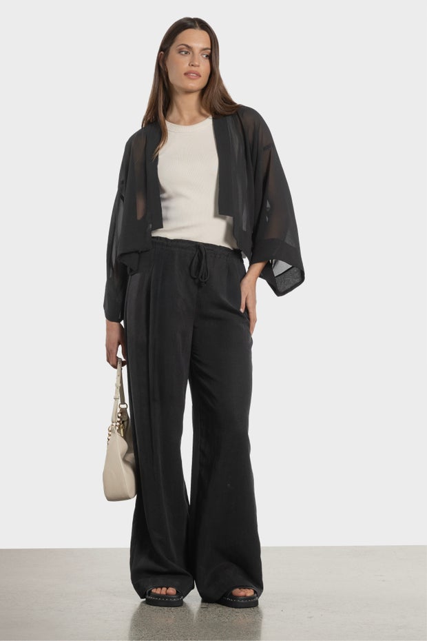 Soul Lightweight Kimono in Black
