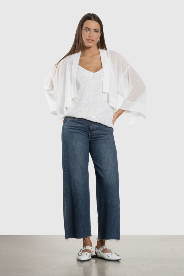 Soul Lightweight Kimono in White