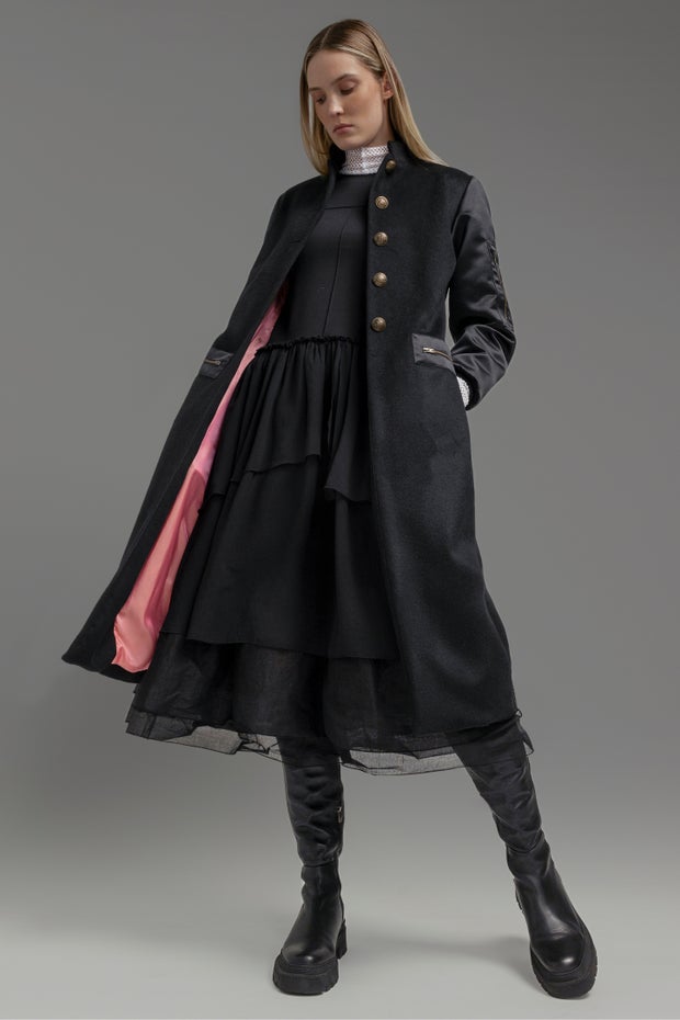 Spectre Wool-blend Coat in Black