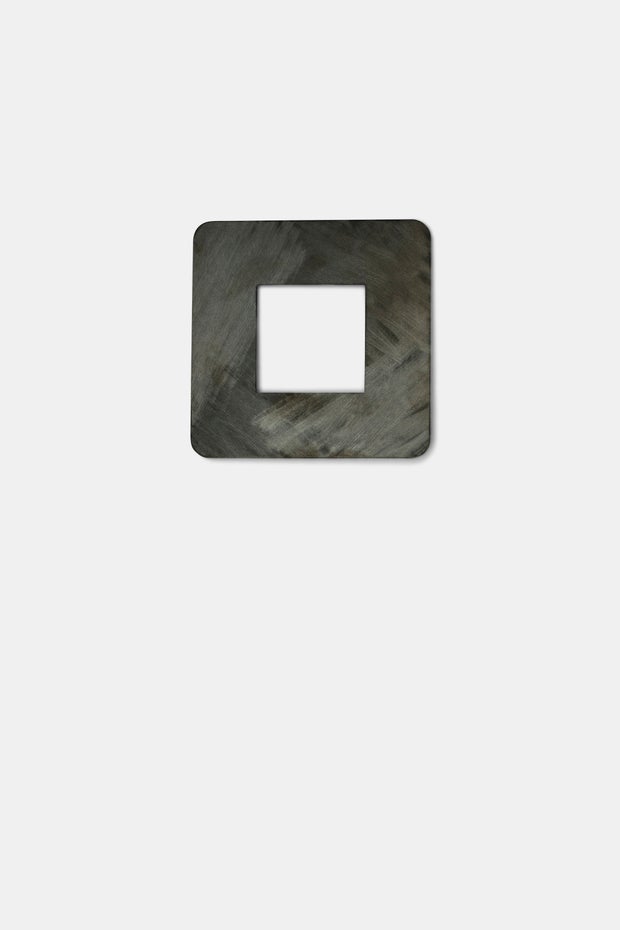 Square Brooch in Grey