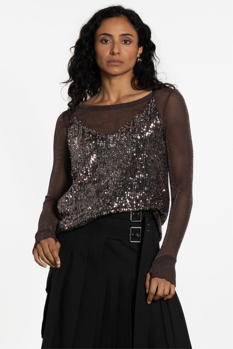 Starlight Sequin Cami in Metallic