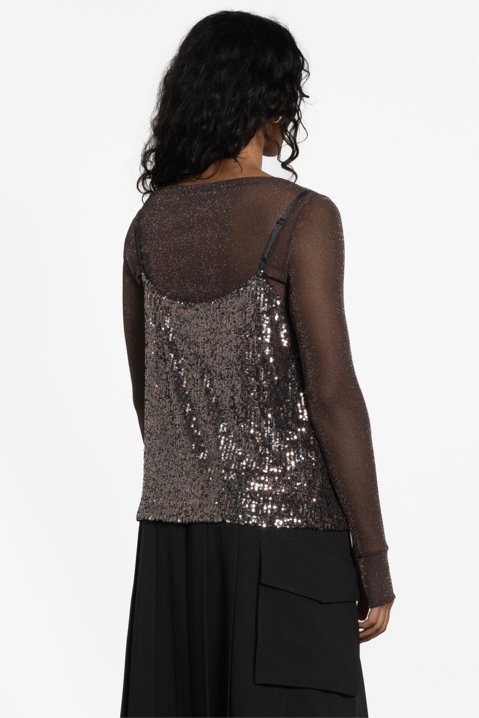 Starlight Sequin Cami in Metallic