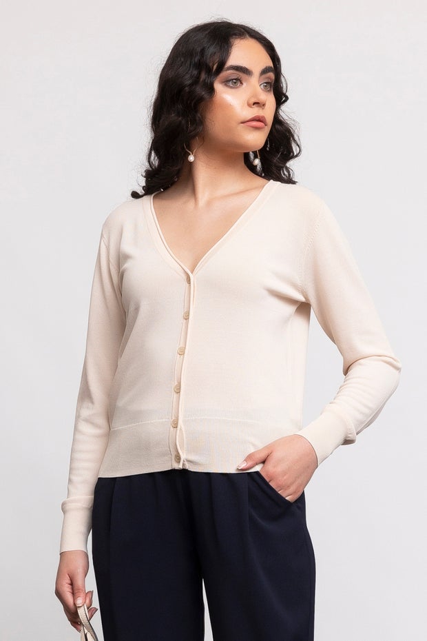Stella Cardigan in White