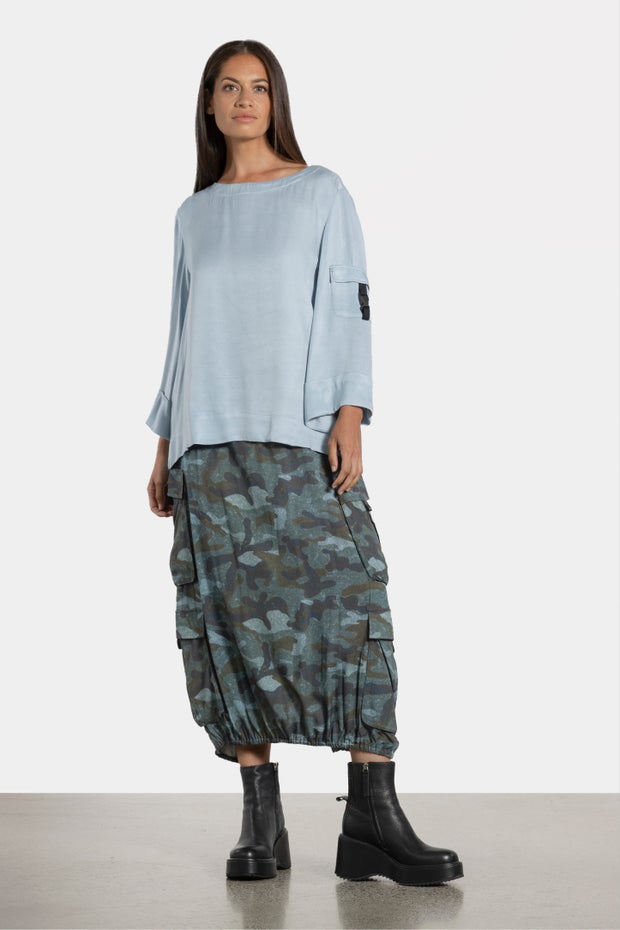 Tay Slouch Top in Blue