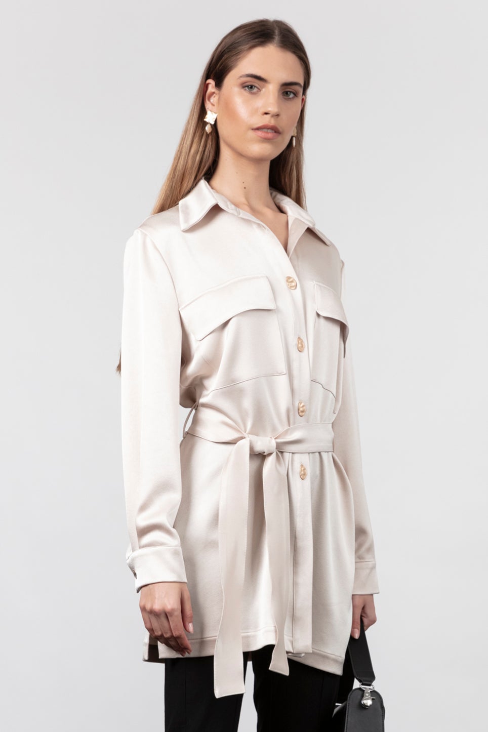 Taya Shacket in White | Made in NZ | Repertoire