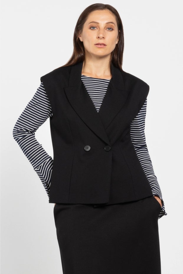 Throne Waistcoat in Black