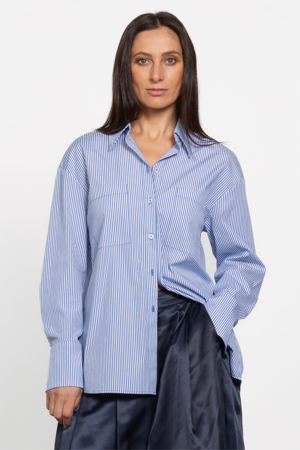Vanity Tie Back Shirt in Stripe