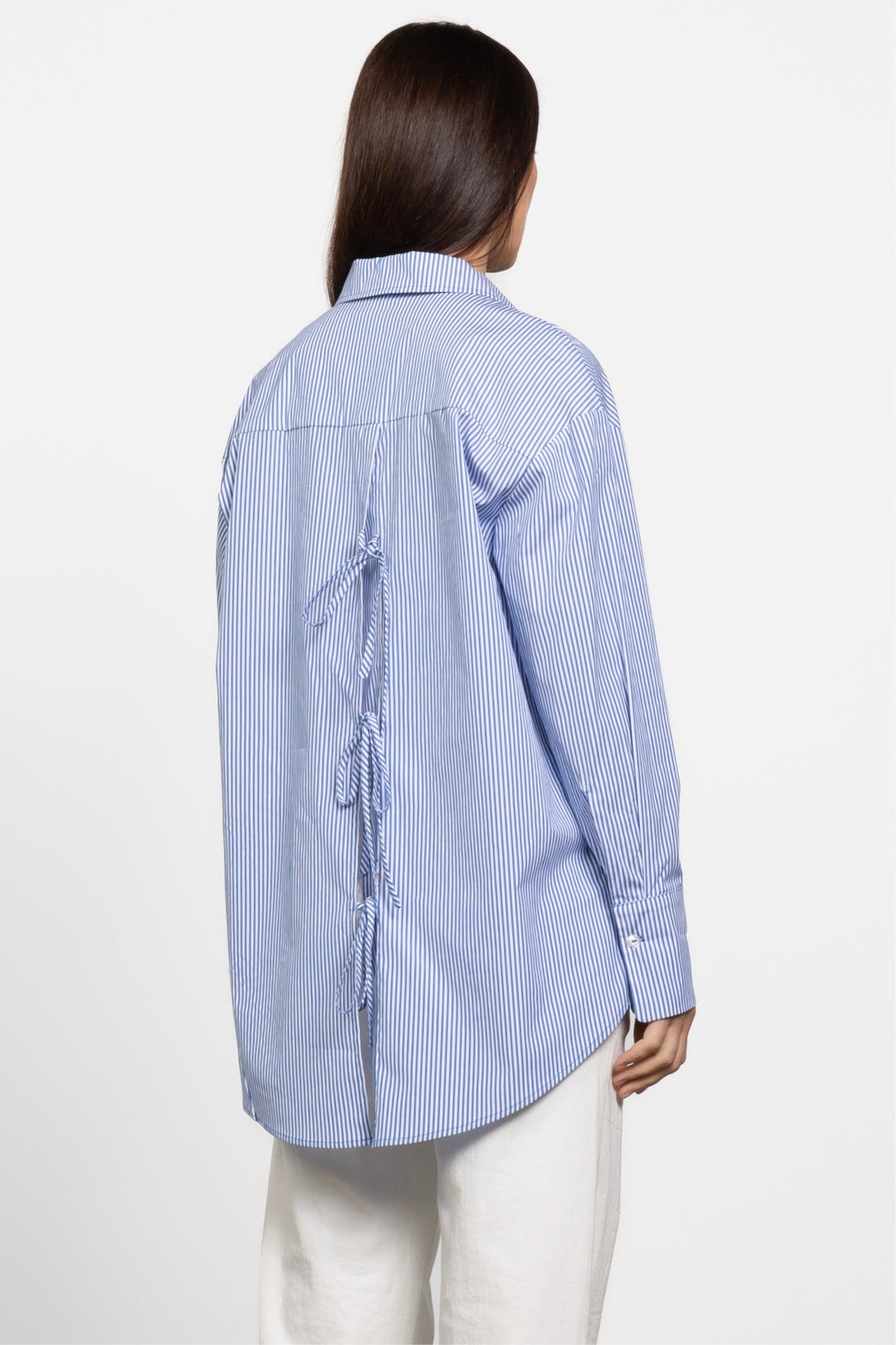 Vanity Tie Back Shirt in Stripe