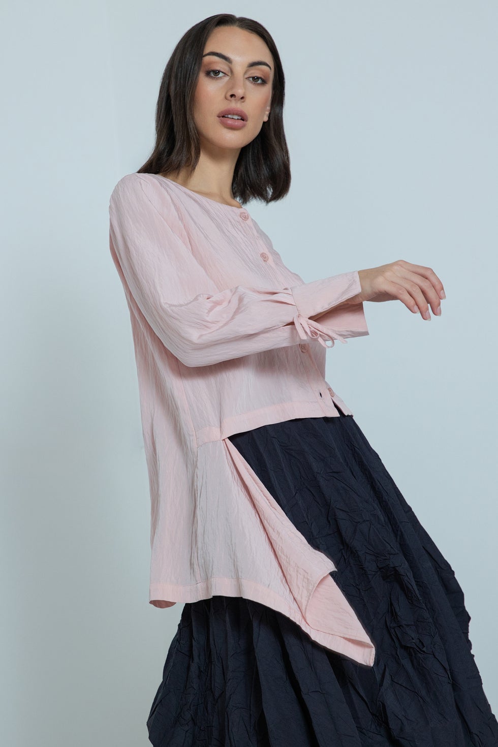 Voltaire High-low Shirt in Pink