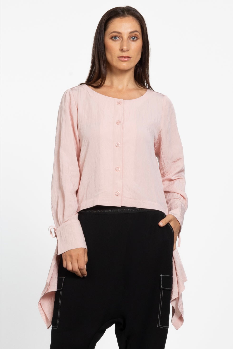 Voltaire High-low Shirt in Pink