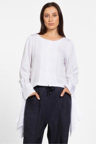 Voltaire High-low Shirt in White