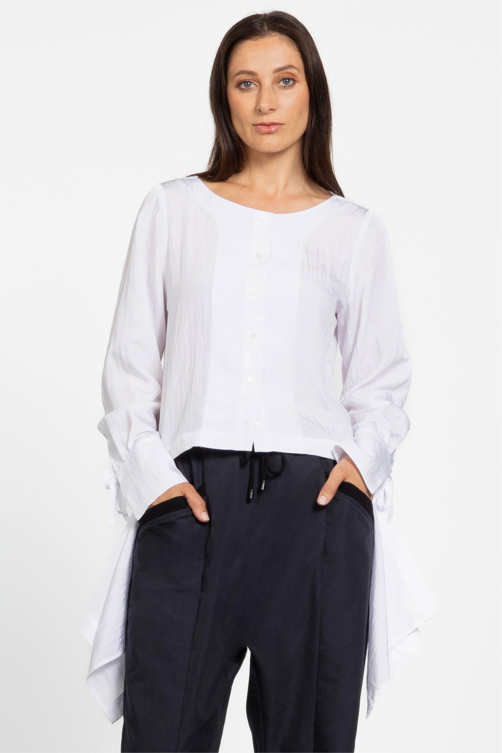 Voltaire High-low Shirt in White