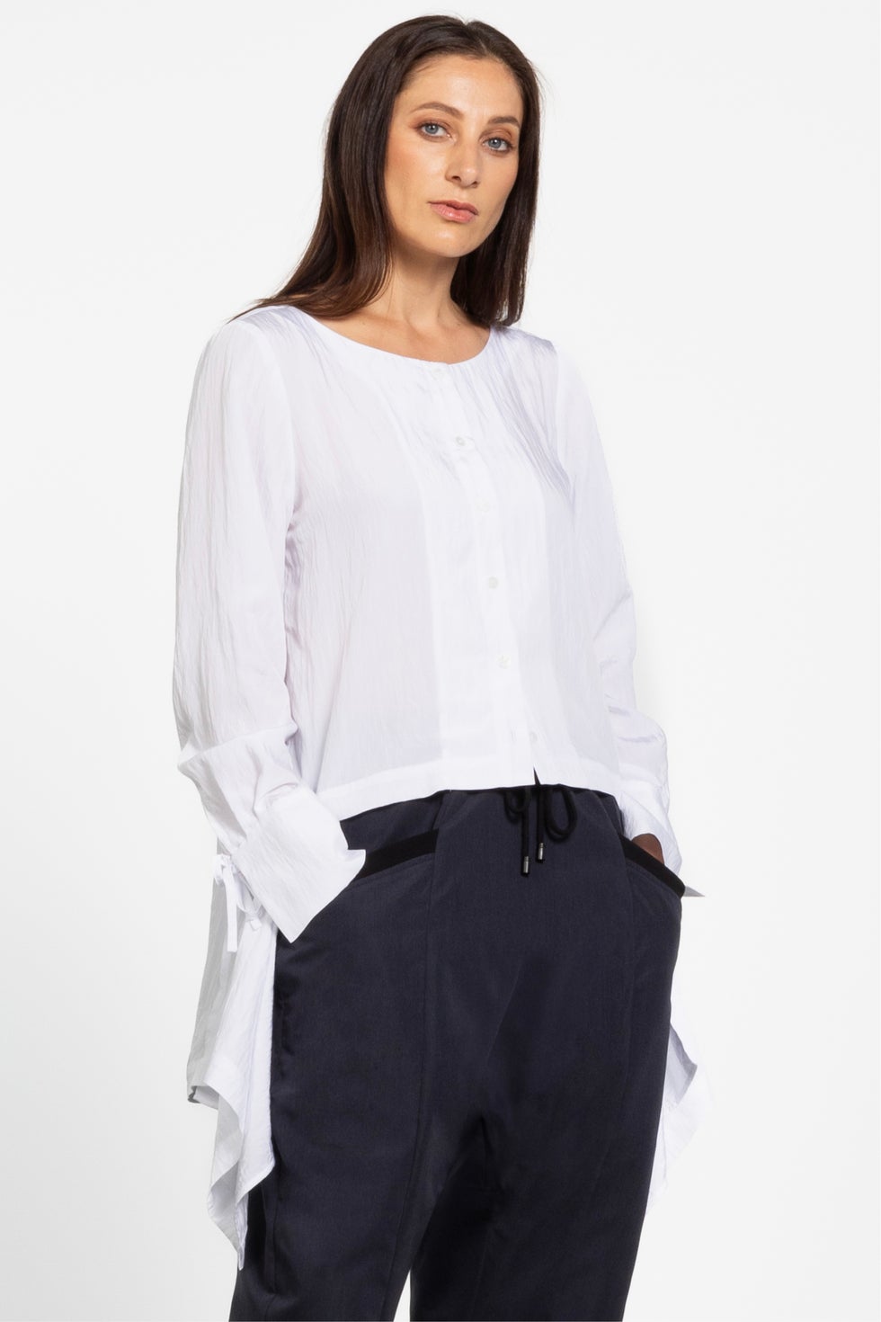 Voltaire High-low Shirt in White