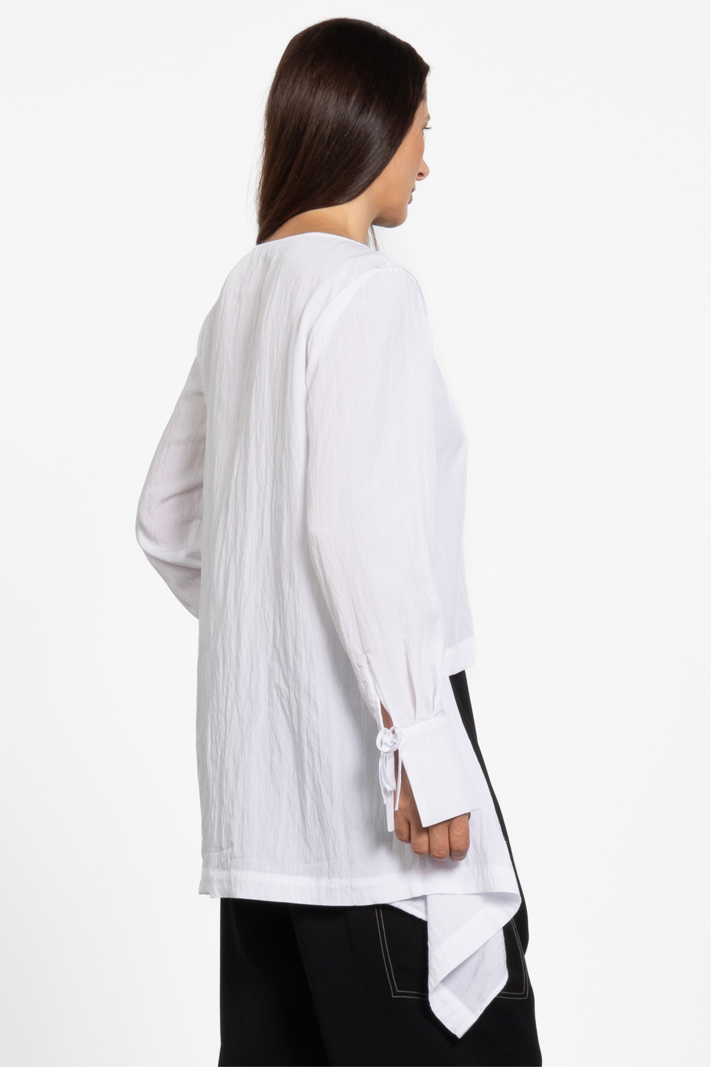 Voltaire High-low Shirt in White Repertoire
