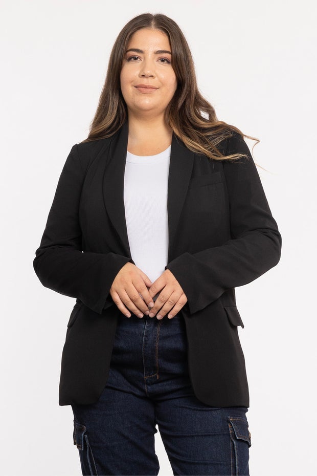 Yale Single-breasted Jacket in Black