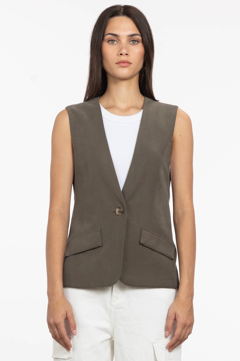 Ziva Waistcoat in Green