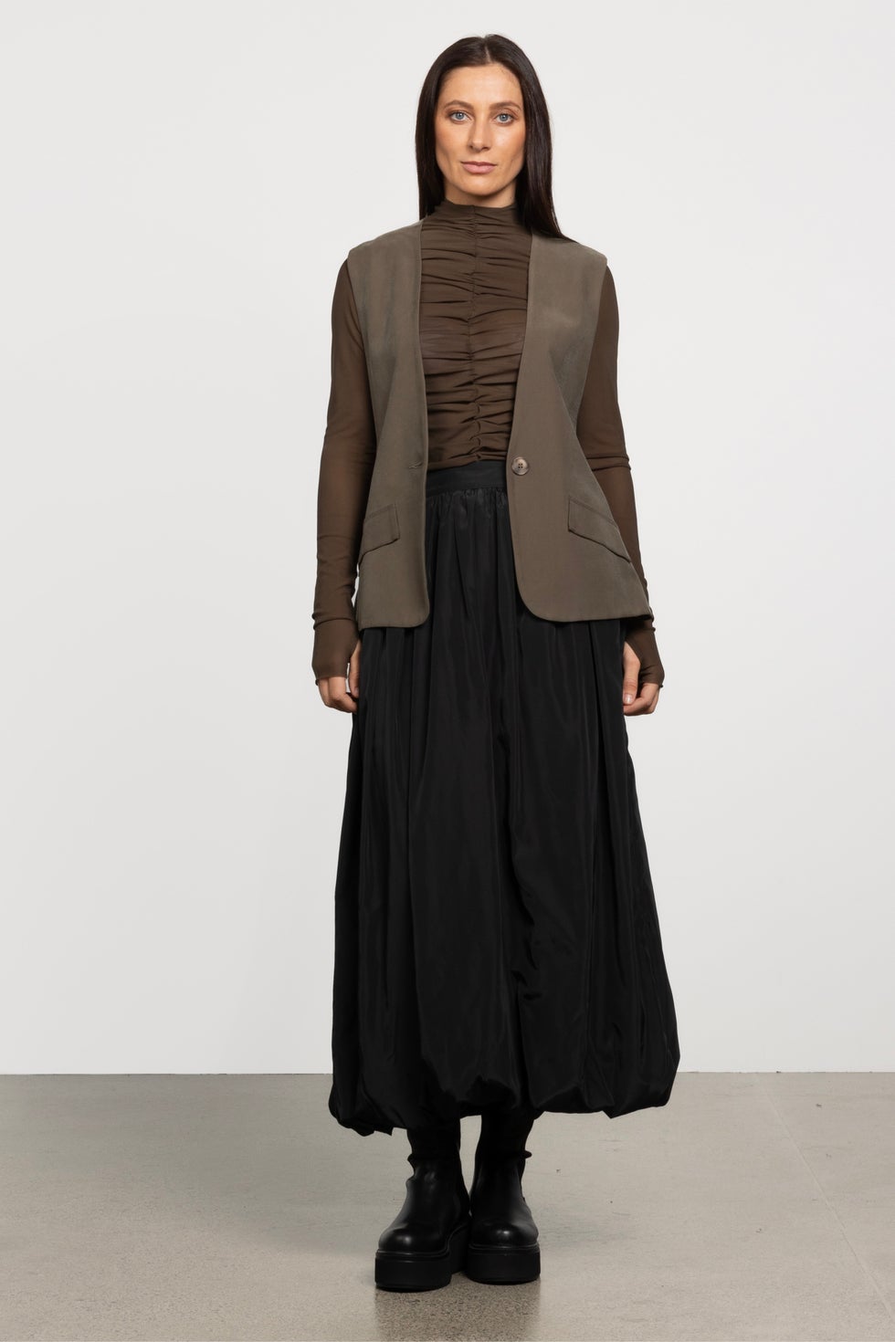 Ziva Waistcoat in Green