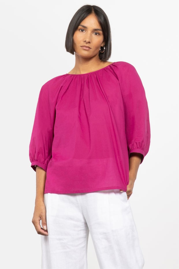 Zola Cotton Top in Pink